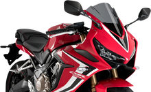 Load image into Gallery viewer, PUIG Race Windscreen - 13-1/4" - Dark Smoke - CBR650R 3568F - Main Product View