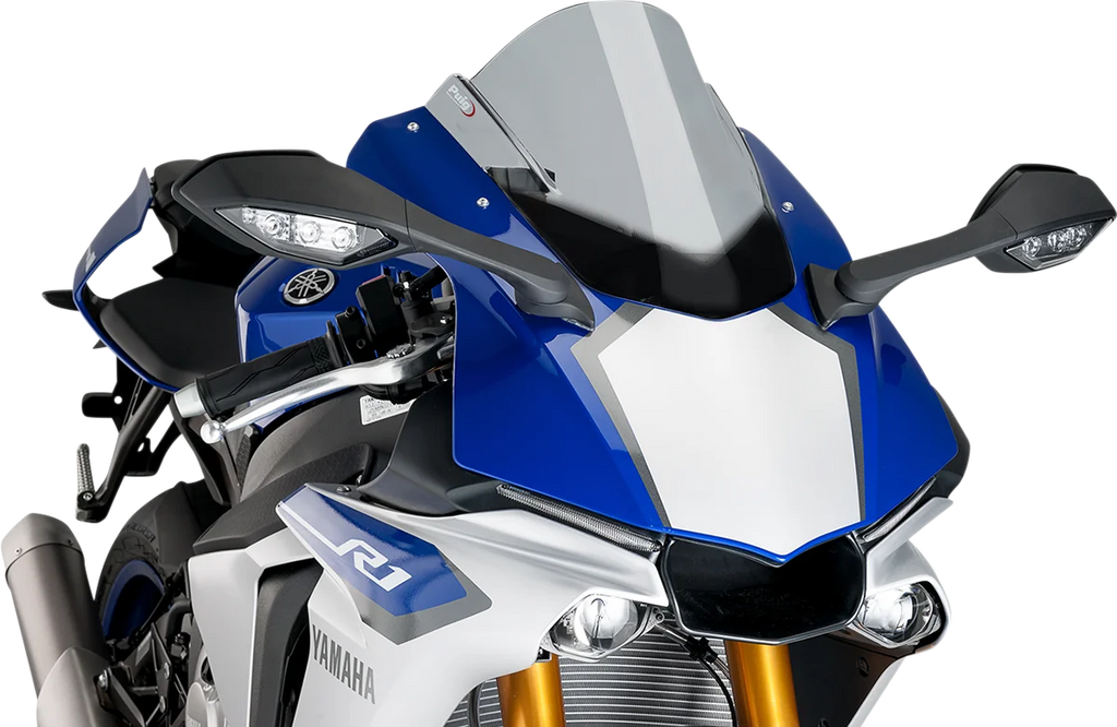 PUIG Race Windscreen - 13-1/4" - Smoke - YZF-R1 7648H - Main Product View