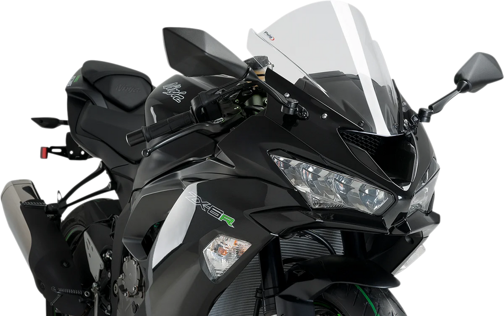 PUIG Race Windscreen - 13-3/4" - Clear - ZX-6R 3177W - Main Product View