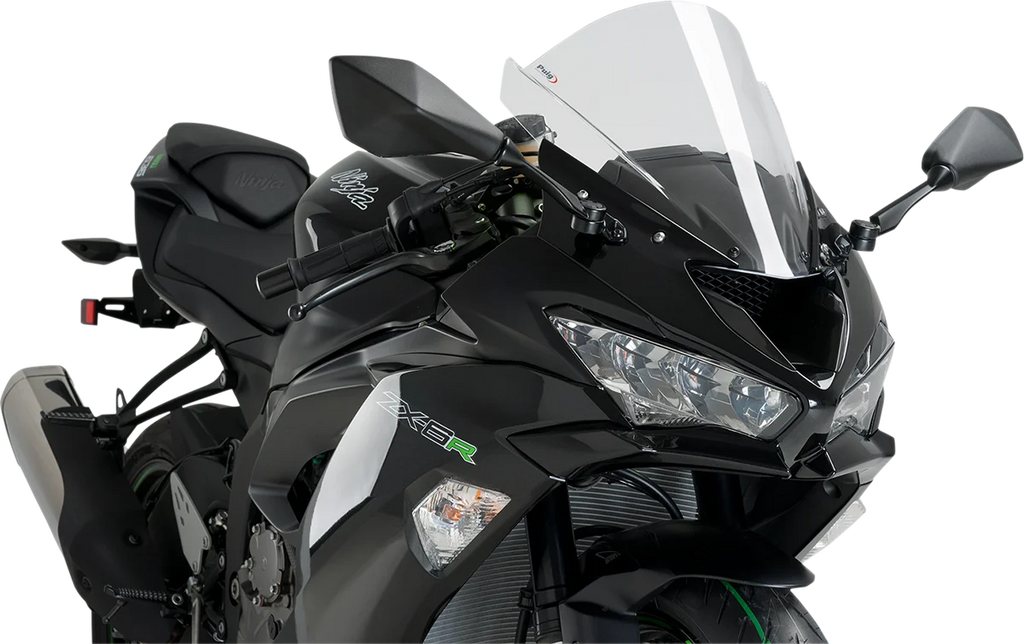PUIG Race Windscreen - 13-3/4" - Clear - ZX-6R 3177W-2M - Main Product View