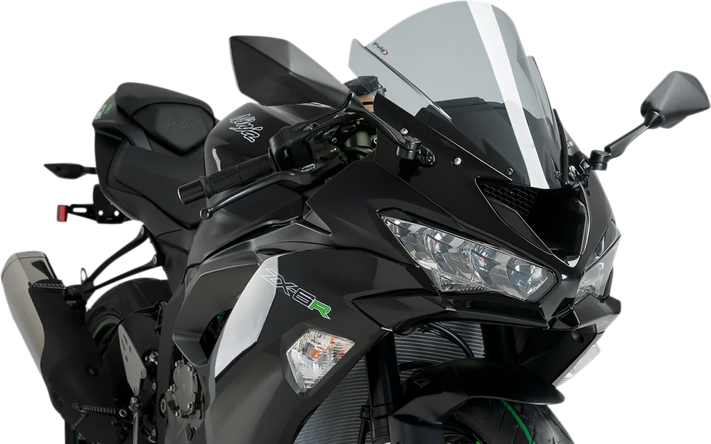 PUIG Race Windscreen - 13-3/4" - Smoke - ZX-6R 3177H - Main Product View