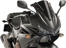 Load image into Gallery viewer, PUIG Race Windscreen - 13" - Black - CBR500R 8903N - Main Product View
