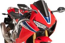 Load image into Gallery viewer, PUIG Race Windscreen - 13" - Black - Honda 9407N - Main Product View