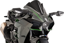Load image into Gallery viewer, PUIG Race Windscreen - 13" - Black - Ninja 7631N - Main Product View