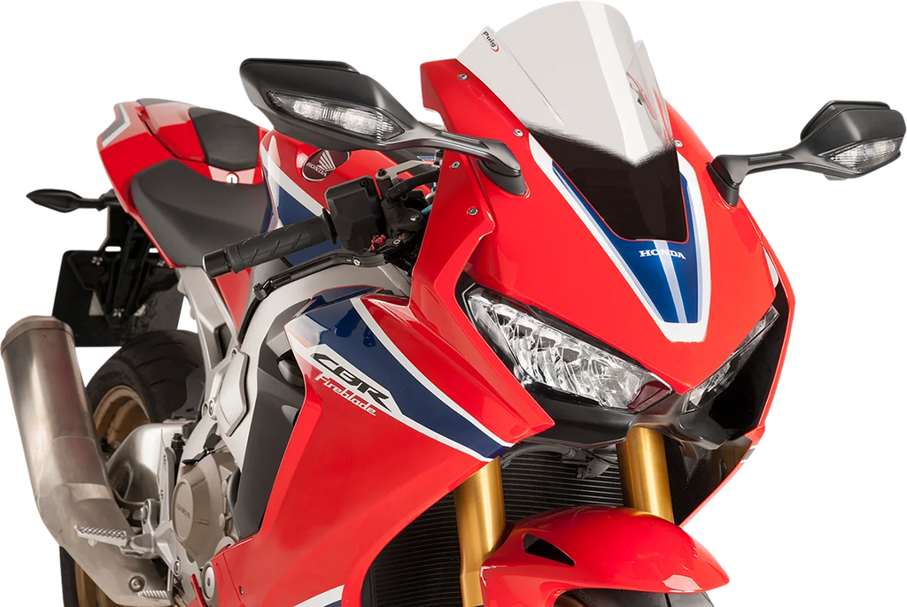 PUIG Race Windscreen - 13" - Clear - Honda 9407W - Main Product View
