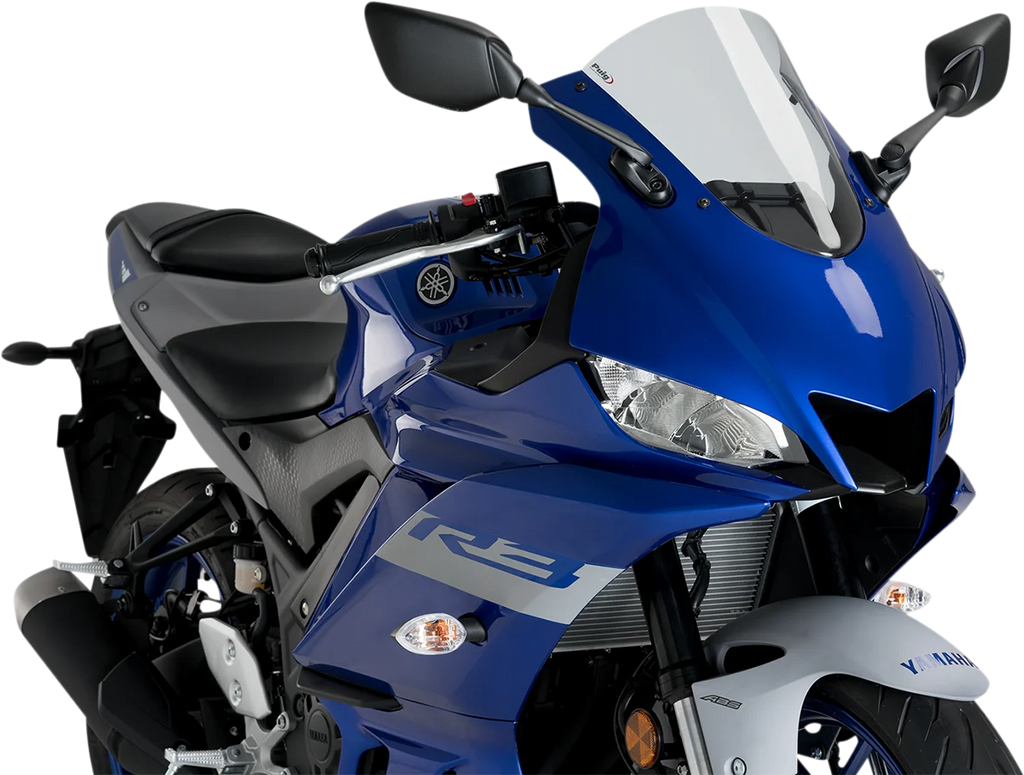 PUIG Race Windscreen - 13" - Clear - YZF-R3 3737W - Main Product View