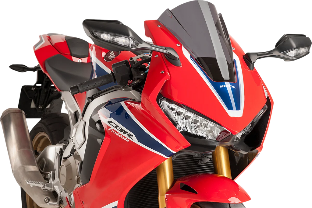 PUIG Race Windscreen - 13" - Dark Smoke - Honda 9407F - Main Product View