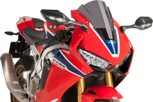 Load image into Gallery viewer, PUIG Race Windscreen - 13&quot; - Dark Smoke - Honda 9407F - Main Product View