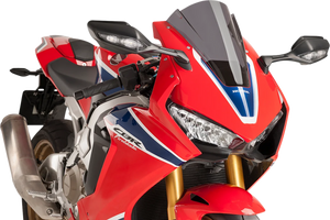 PUIG Race Windscreen - 13" - Dark Smoke - Honda 9407F - Main Product View