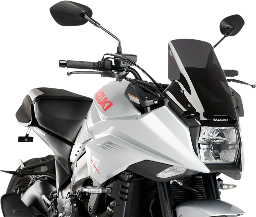 PUIG Race Windscreen - 13" - Dark Smoke - YZF-R3 3737F - Main Product View