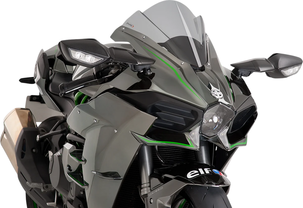 PUIG Race Windscreen - 13" - Smoke - Ninja H2/R 7631H - Main Product View