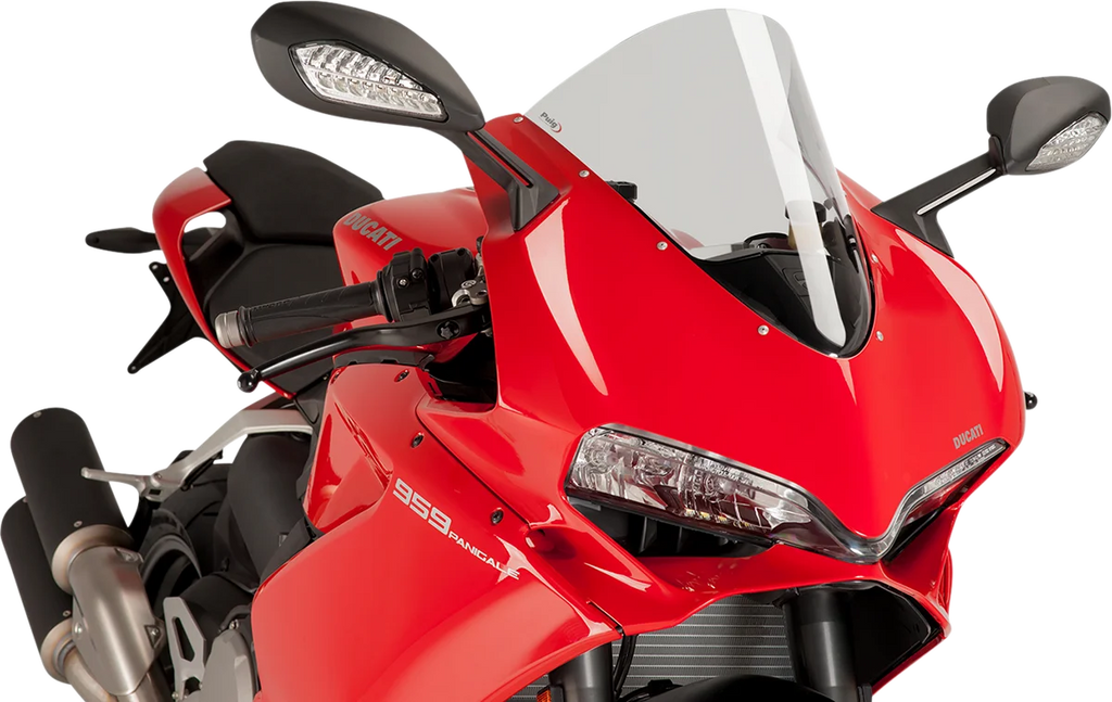 PUIG Race Windscreen - 14-1/2" - Clear - Panigale 7621W - Main Product View