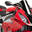 Load image into Gallery viewer, PUIG Race Windscreen - 14-1/4" - Black - S1000RR 7564N - Main Product View