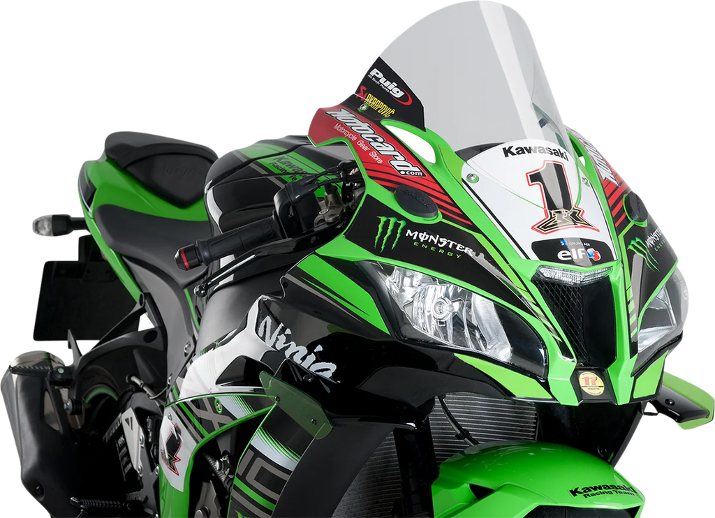PUIG Race Windscreen - 14-1/4" - Clear - Kawasaki 9849W - Main Product View