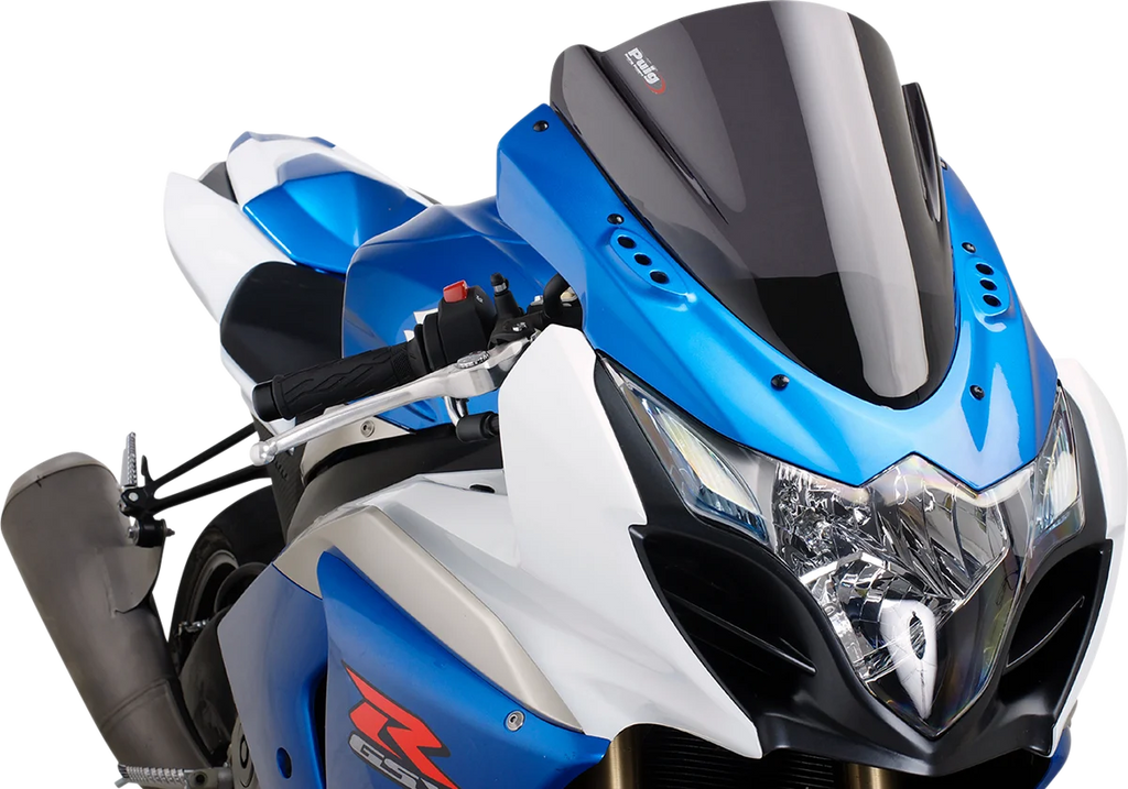PUIG Race Windscreen - 14-1/4" - Dark Smoke - GSXR1000 4933F - Main Product View