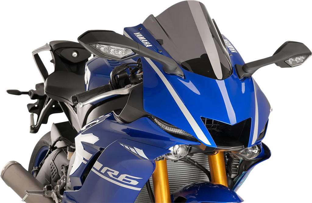 PUIG Race Windscreen - 14-1/4" - Dark Smoke - Yamaha 9723F - Main Product View