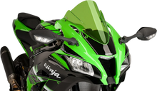 Load image into Gallery viewer, PUIG Race Windscreen - 14-1/4" - Green - Kawasaki 8912V - Main Product View
