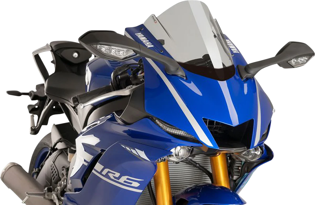 PUIG Race Windscreen - 14-1/4" - Smoke - Yamaha 9723H - Main Product View