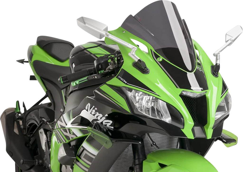PUIG Race Windscreen - 14-1/4"Dark Smoke - ZX10R 8912F - Main Product View