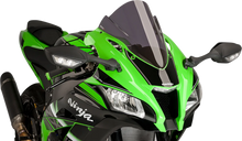 Load image into Gallery viewer, PUIG Race Windscreen - 14-1/4"Dark Smoke - ZX10R 8912F - Side View
