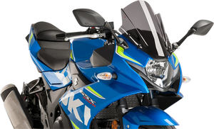 PUIG Race Windscreen - 14-3/8" - Dark Smoke - Suzuki 9722F - Main Product View