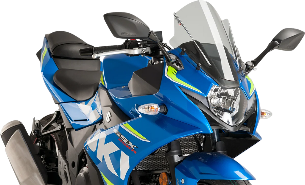 PUIG Race Windscreen - 14-3/8" - Smoke - Suzuki 9722H - Main Product View