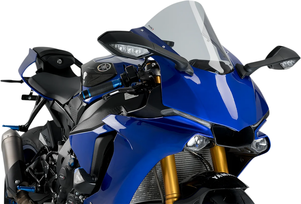 PUIG Race Windscreen - 14-3/8" - Smoke - YZF-R1 3632H - Main Product View