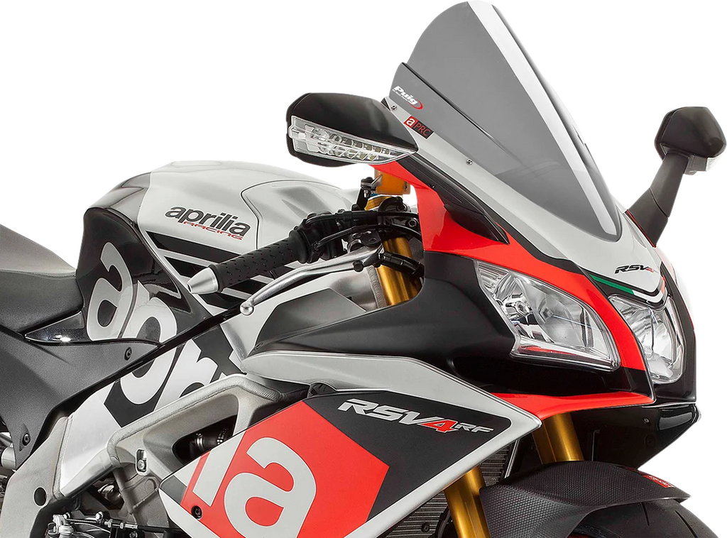 PUIG Race Windscreen - 15-1/2" - Light Smoke - RSV4 7614H - Main Product View