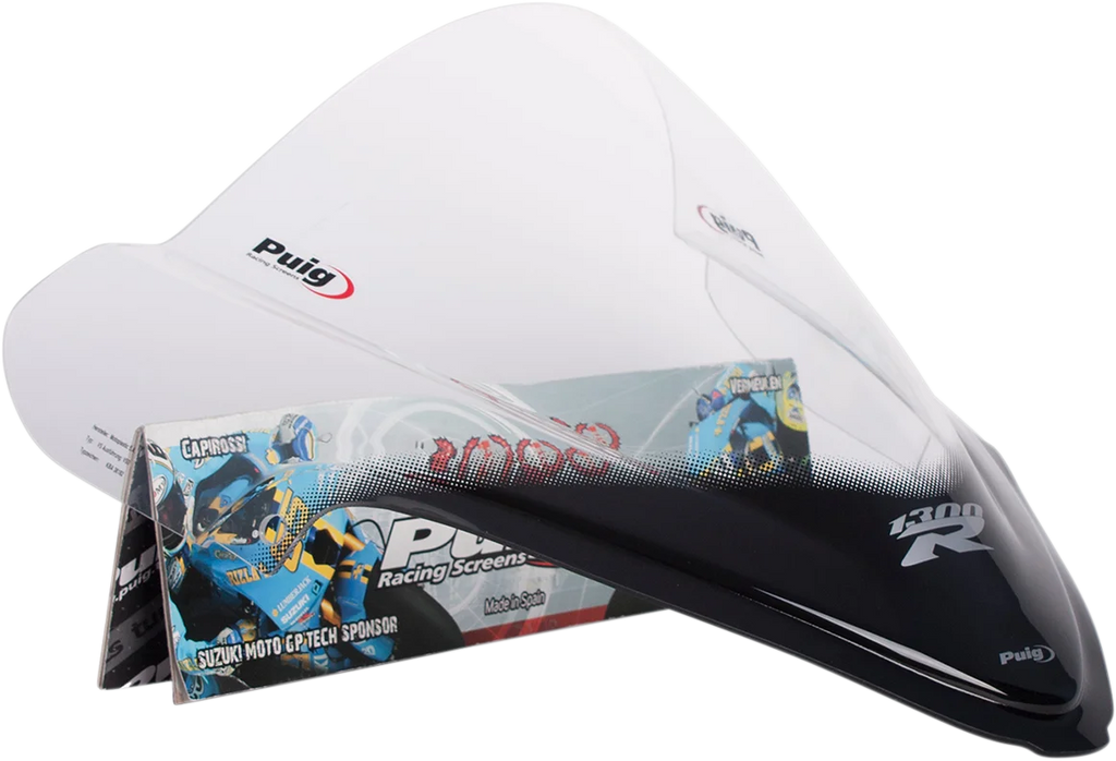 PUIG Race Windscreen - 15-3/4" - Clear - Hayabusa 4826W - Main Product View