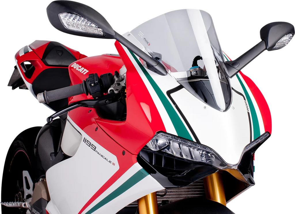 PUIG Race Windscreen - 15-3/4" - Clear - Panigale 5990W - Main Product View