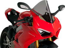 Load image into Gallery viewer, PUIG Race Windscreen - 15-3/4" - Dark Smoke - Ducati 9690F - Main Product View