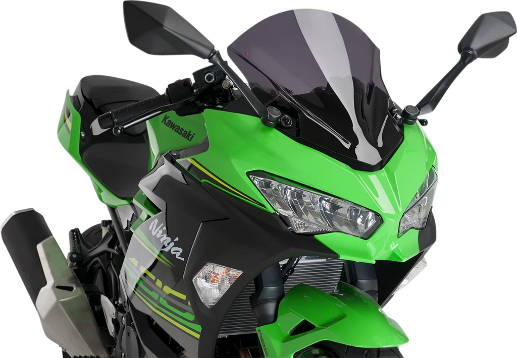 PUIG Race Windscreen - 15-3/4" - Dark Smoke - Kawasaki 9976F - Main Product View