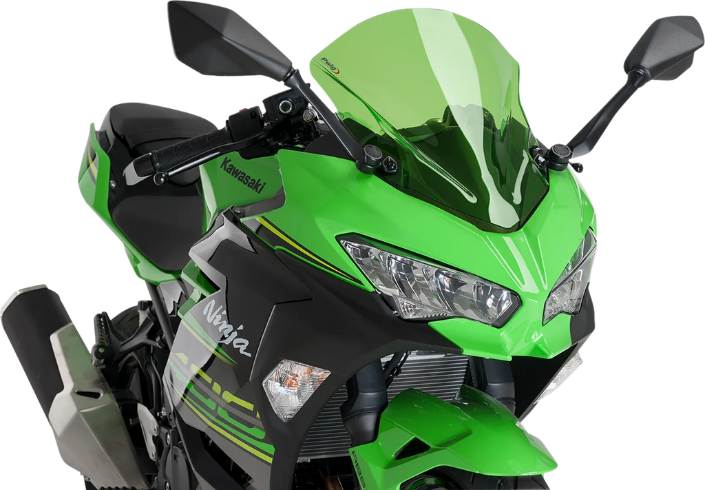 PUIG Race Windscreen - 15-3/4" - Green - Kawasaki 9976V - Main Product View