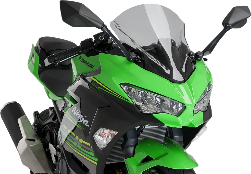 PUIG Race Windscreen - 15-3/4" - Smoke - Kawasaki 9976H - Main Product View