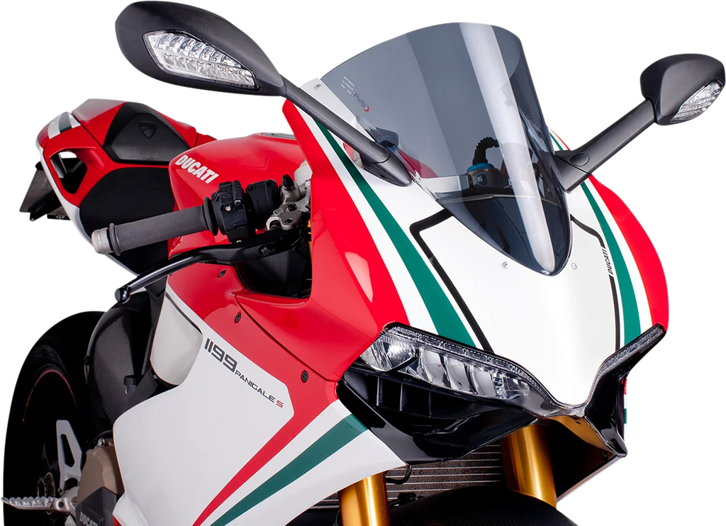 PUIG Race Windscreen - 15-3/4" - Smoke - Panigale 5990H - Main Product View