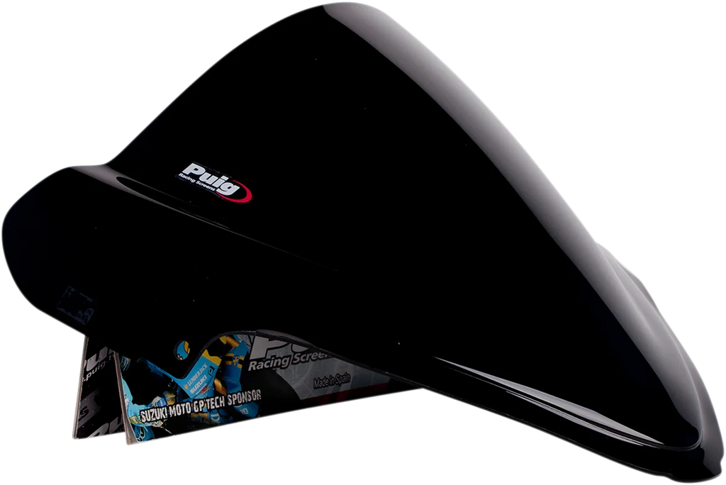 PUIG Race Windscreen - 15-3/8" - Black - Hayabusa 4826N - Main Product View