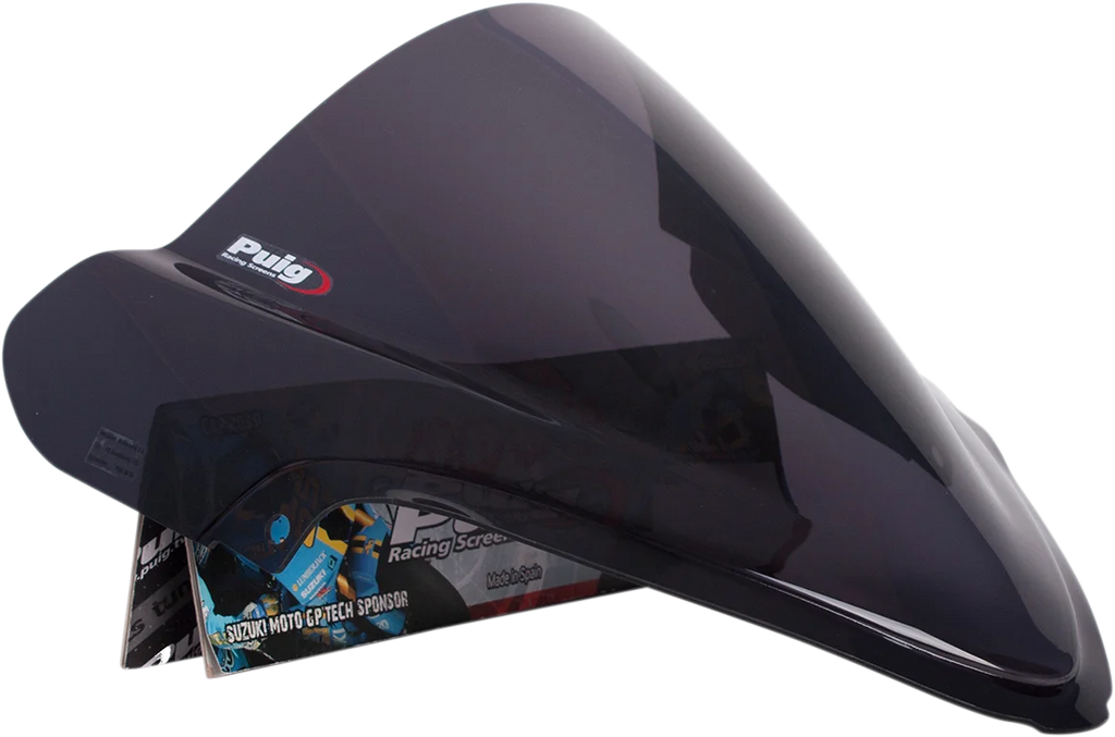 PUIG Race Windscreen - 15-3/8" - Dark Smoke - Hayabusa 4826F - Main Product View
