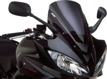 Load image into Gallery viewer, PUIG Race Windscreen - 16-1/8" - Dark Smoke - FZ1 4061F - Main Product View