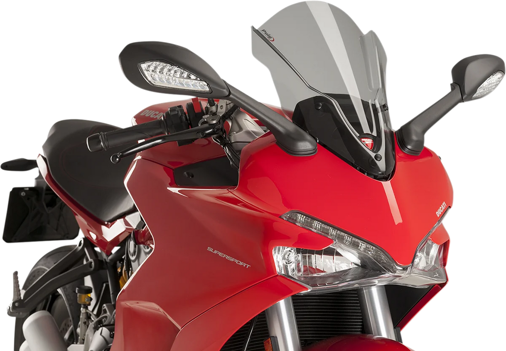 PUIG Race Windscreen - 16" - Light Smoke - Ducati 9434H - Main Product View