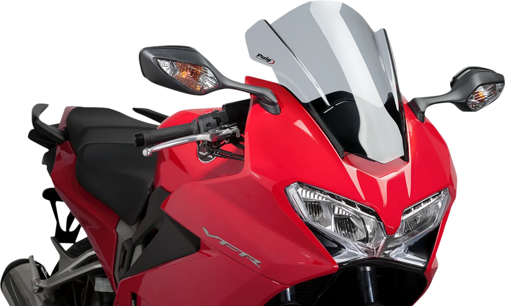 PUIG Race Windscreen - 17-1/8" - Smoke - VRF800 7598H - Main Product View