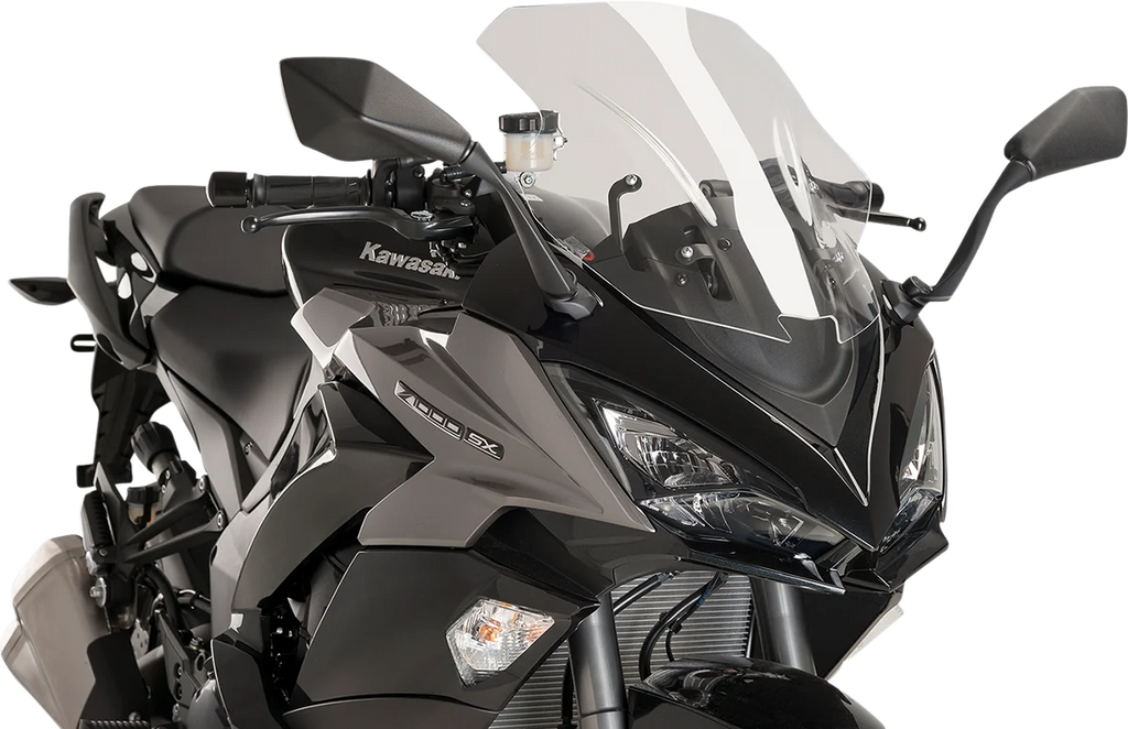 PUIG Race Windscreen - 18-1/2" - Clear - Kawasaki 9408W - Main Product View