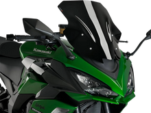 Load image into Gallery viewer, PUIG Race Windscreen - 18-7/8" - Black - Ninja 20471N - Main Product View
