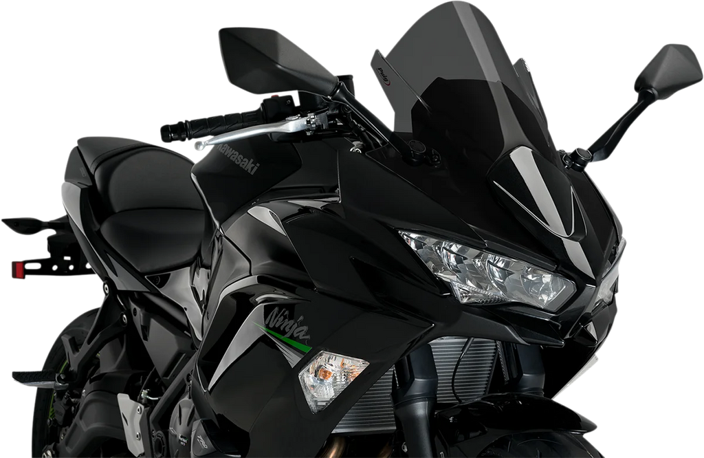 PUIG Race Windscreen - 19" - Dark Smoke - Kawasaki 3881F - Main Product View
