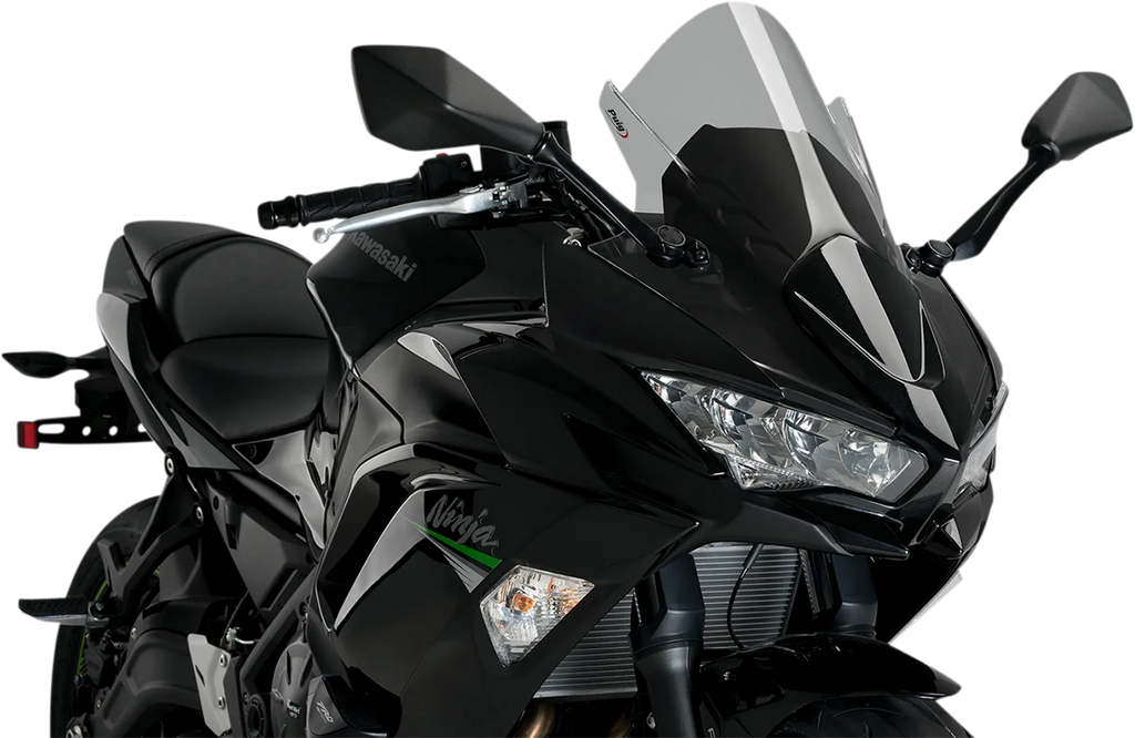 PUIG Race Windscreen - 19" - Smoke - Kawasaki 3881H - Main Product View
