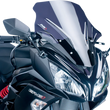 Load image into Gallery viewer, PUIG Race Windscreen - 21-1/4" - Dark Smoke - Ninja 650 5998F - Main Product View