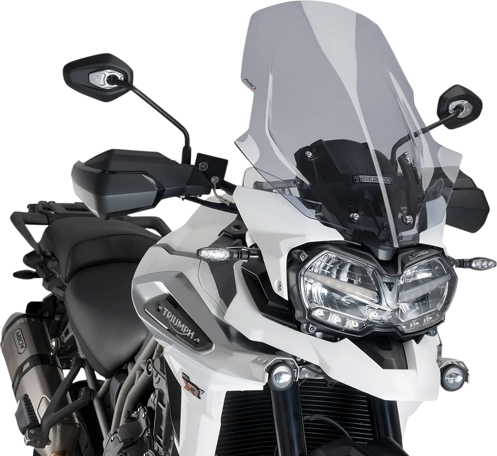 PUIG Race Windscreen - 24-1/2" - Light Smoke - Tiger 9613H - Main Product View