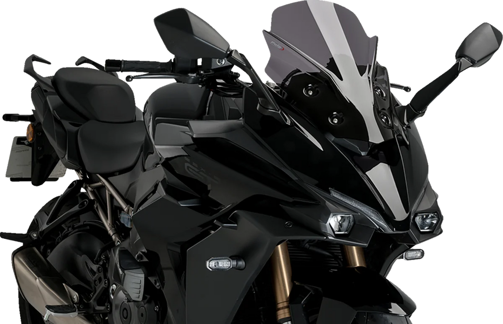PUIG Sport Windscreen - 16" - Dark Smoke - GSX-S1000 GT 21341F - Main Product View