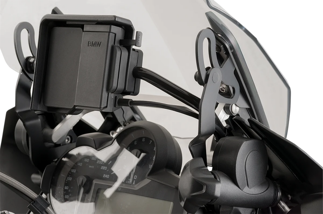PUIG Support Bracket - Black - R1200GS 4674F - Side View