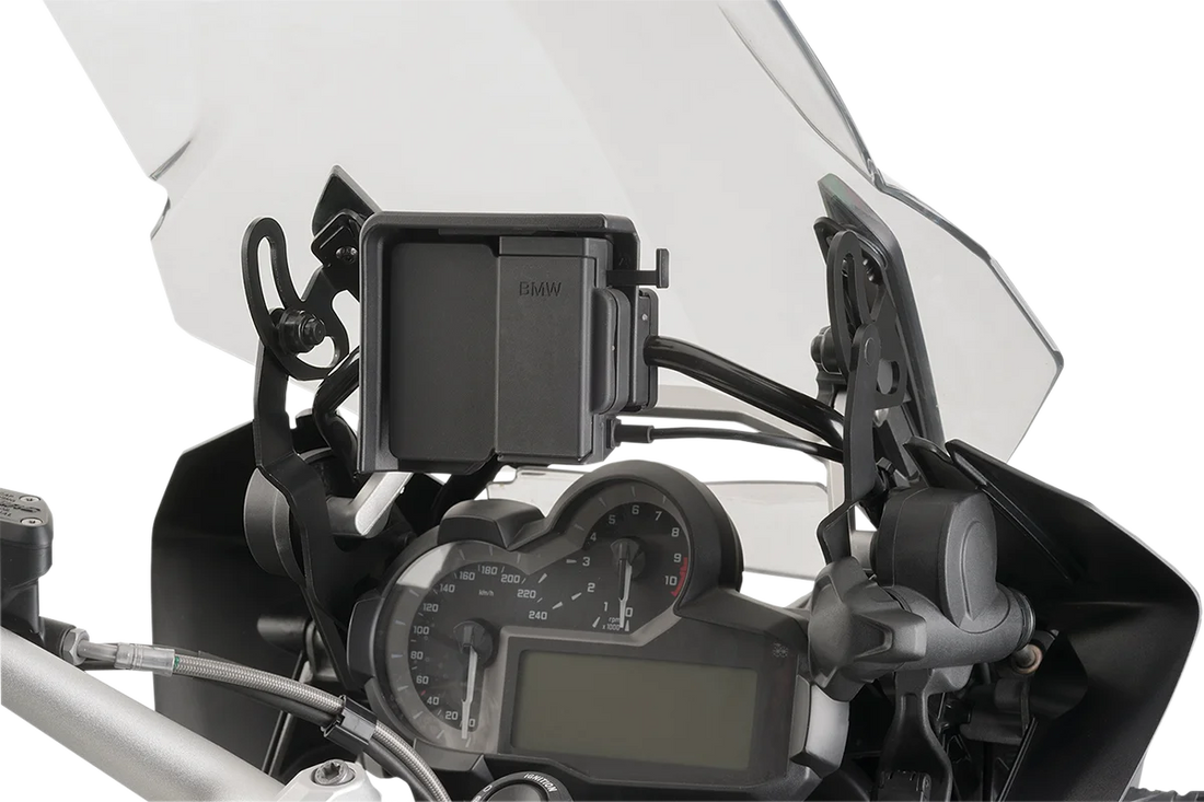 PUIG Support Bracket - Black - R1200GS 7566N - Side View