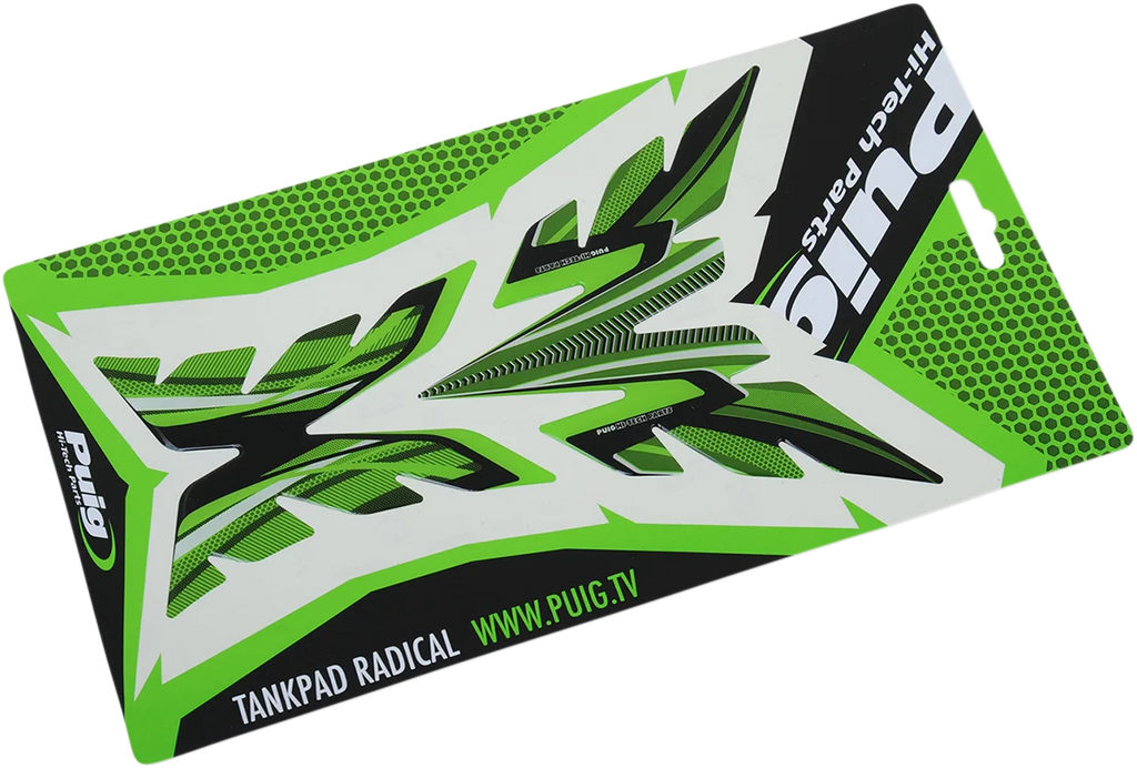 PUIG Tank Pad - Radikal - Green 6292V - Main Product View